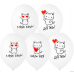  К 18" РУС ДЛЯ ТЕБЯ Котик с сердцем